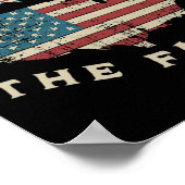 Het Fallen American Flag Memorial Day op de 4e Poster (Hoek)