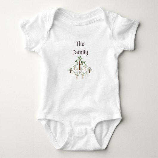 Het familieboom-pak voor baby romper (Voorkant)