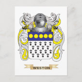 Het familiewapen van Weston (Coat of Arms) Briefkaart (Voorkant)