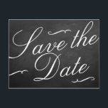 Het Fancy Collectie van het Chalkboard Wedding Aankondigingskaart<br><div class="desc">Het Fancy Chalkboard Wedding Collectie bewaart de datum Briefkaarten. Klik op de button Aanpassen om de opmaak van de tekst aan te passen.</div>
