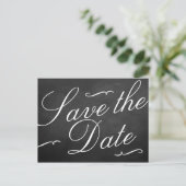 Het Fancy Collectie van het Chalkboard Wedding Aankondigingskaart (Staand voorkant)