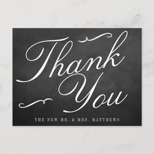 Het Fancy Collectie van het Chalkboard Wedding Briefkaart (Voorkant)