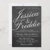 Het Fancy Collectie van het Chalkboard Wedding Kaart (Voorkant)