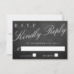 Het Fancy Collectie van het Chalkboard Wedding RSVP Kaartje<br><div class="desc">De Fancy Chalkboard Wedding Collectie RSVP kaarten. Klik op de knop "Aanpassen" om eventuele aanpassingen in de opmaak van de tekst aan te brengen.</div>