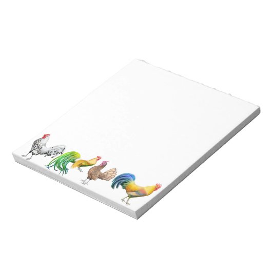Het Fancy Notitieblok van kippen (Linkerzijde)