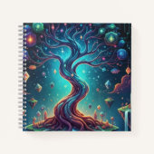 Het fantastische bos - denkbeeldige reizen notitieboek (Voorkant)