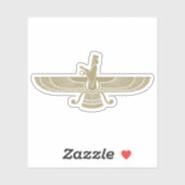 Het Faravahar-symbool, Iran Sticker (Vel)