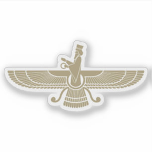 Het Faravahar-symbool, Iran Sticker