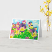 Het fascineren het wenskaart van de de kaart (Gele Bloem)