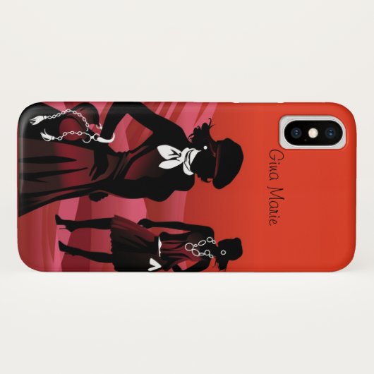 Het Fashionistas Apple iPhone X Hoesje (Achterkant (horizontaal))