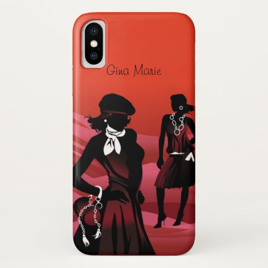 Het Fashionistas Apple iPhone X Hoesje (Achterkant)
