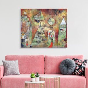 Het fatale uur, 3 Kwartier over 11 Paul Klee Canvas Afdruk