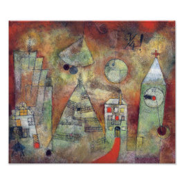 Het fatale uur, 3 kwartier voor 12 | Paul Klee | Foto Afdruk
