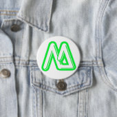 Het favicon-afbeeldingen van Mr. Electrician op ee Ronde Button 7,6 Cm (In situ)