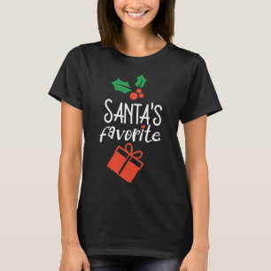 Het favoriete cadeau van de kerstman t-shirt