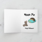 Het favoriete dessert van een weerwolf is Moon Pie Kaart (Binnen)