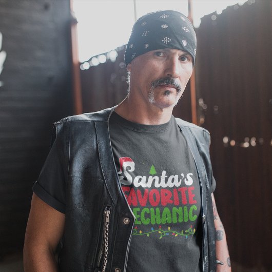 Het favoriete kerstthema van de kerstman t-shirt