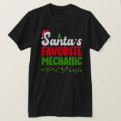 Het favoriete kerstthema van de kerstman t-shirt (Design voorkant)