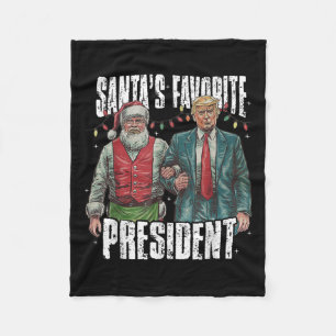 Het favoriete President van Trump Santa Fleece Deken