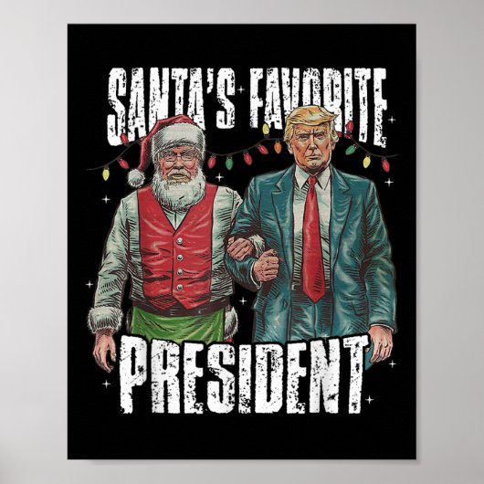 Het favoriete President van Trump Santa Poster (Voorkant)