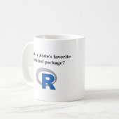 Het favoriete statistische pakket van de piraten koffiemok (Voorkant links)