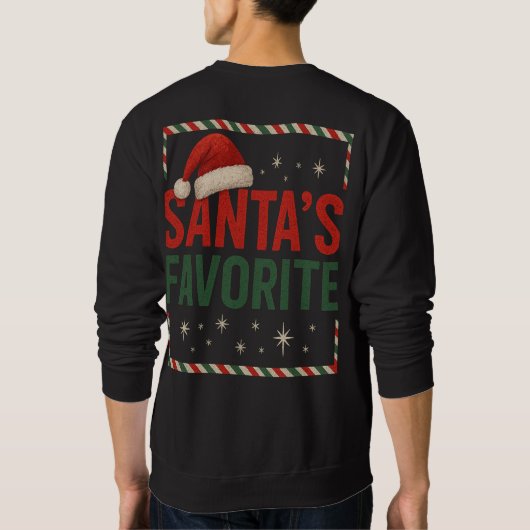 Het favoriete sweatshirt van de Kerstman (Achterkant)