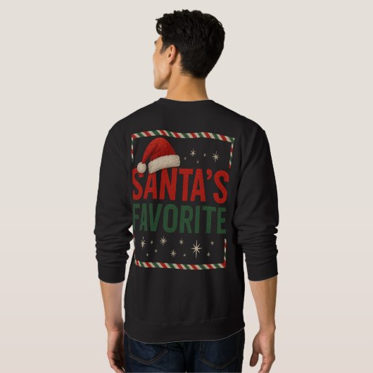 Het favoriete sweatshirt van de Kerstman (Achterkant volledig)