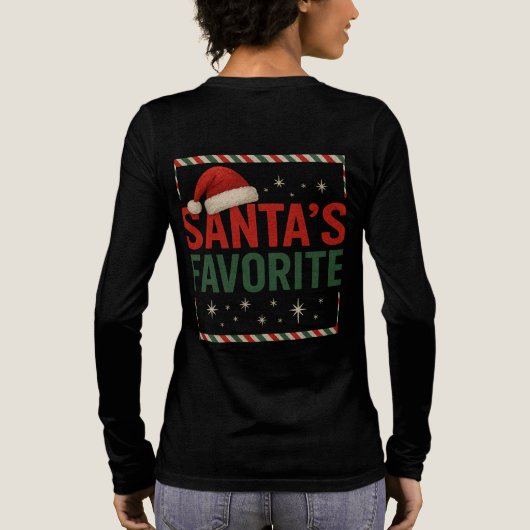 Het favoriete T-shirt van de Kerstman (Achterkant)