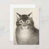 Het favoriete Wenskaart kat Bedankkaart (Voorkant / Achterkant)