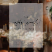 Het feest begint hier, de bruiloft is bevroren acryl bord