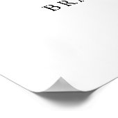 Het Feest Begint Hier Trouwkaart Uprintbaar Poster (Hoek)