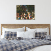 Het feest der goden (door Giovanni Bellini) Canvas Afdruk (Insitu (Slaapkamer))