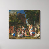 Het feest der goden (door Giovanni Bellini) Canvas Afdruk (Voorkant)