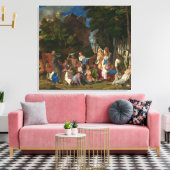 Het feest der goden (door Giovanni Bellini) Canvas Afdruk (Insitu (Woonkamer))