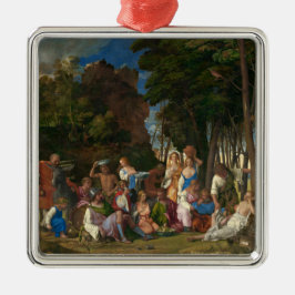 Het feest der goden (door Giovanni Bellini) Metalen Ornament