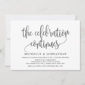 Het Feest Gaat Door, Bruiloft Elopement Party Kaart (Voorkant)