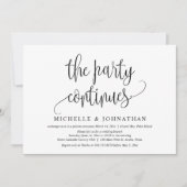 Het Feest Gaat Door, Trouwfeest Viering Kaart (Voorkant)