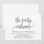 Het Feest Gaat Door, Trouwfeest Viering Kaart (Voorkant / Achterkant)