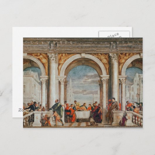 Het feest in het Huis van Levi Briefkaart (Voorkant / Achterkant)