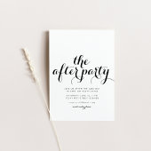 Het feest na bruiloft late nacht uitnodiging