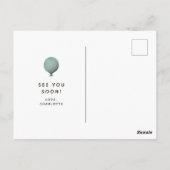 Het feest nodigt uit voor een schattige kat briefkaart (Achterkant)