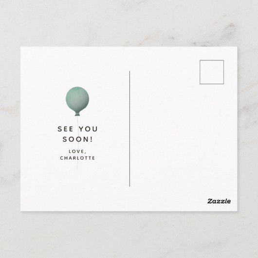 Het feest nodigt uit voor een schattige kat briefkaart (Achterkant)