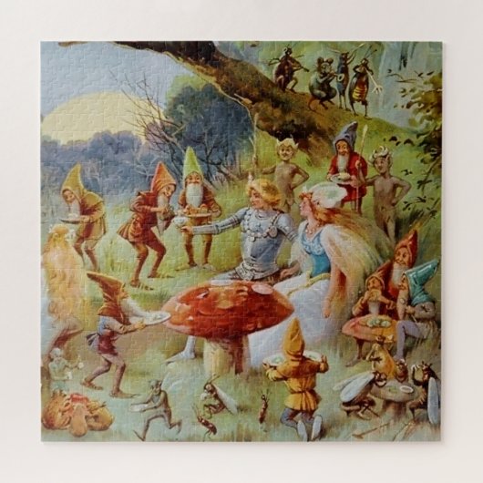 “Het Feest” Sprookjeskunst door E S Hardy Legpuzzel (Horizontaal)