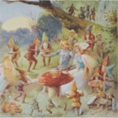 “Het Feest” Sprookjeskunst door E S Hardy Sticker (Voorkant)