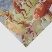 “Het Feest” Sprookjeskunst door E S Hardy Tissuepapier (Detail)