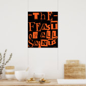 Het feest van alle heiligen Katholieke Allerheilig Poster (Keuken)