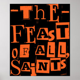 Het feest van alle heiligen Katholieke Allerheilig Poster