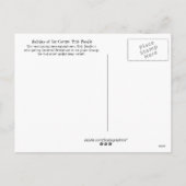 Het feest van de Cosmic Pink Poodle Feestdagenkaart (Achterkant)