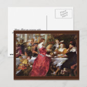 Het feest van de Herododes door Rubens Peter Paul Briefkaart (Voorkant / Achterkant)