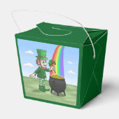 Het feest van de Leprechauns op St. Patrick's Day Bedankdoosjes (Achterkant)